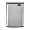 Кош за боклук Brabantia Bo Small 1006632, 7 л, Плавно и безшумно отваряне, Противоплъзгаща основа, Устойчив на пръстови отпечатъци, Инокс/Мат