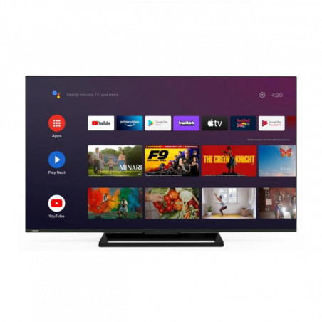 Телевизор Toshiba 43UA3E63DG, 43", 108 см, UHD-4K 3840x2160, Клас F, Android, Dolby Vision HDR, TRU Dimming, Черен