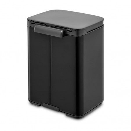 Кош за боклук Brabantia Bo Small 1006622, 4 л, Плавно и безшумно отваряне, Противоплъзгаща основа, Черен