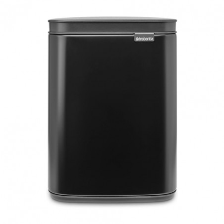 Кош за боклук Brabantia Bo Small 1006622, 4 л, Плавно и безшумно отваряне, Противоплъзгаща основа, Черен