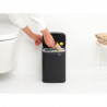 Кош за боклук Brabantia Bo Small 1006622, 4 л, Плавно и безшумно отваряне, Противоплъзгаща основа, Черен