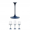 Столче с магнитно закрепване Trebonn SplitGlass 2025102, Ø7.5x12 см, Модулна система, Алуминий, Син