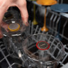 Столче с магнитно закрепване Trebonn SplitGlass 2025102, Ø7.5x12 см, Модулна система, Алуминий, Син