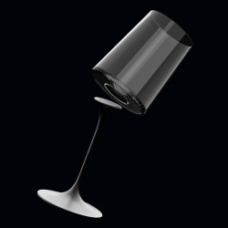 Столче с магнитно закрепване Trebonn SplitGlass 2025100, Ø7.5x12 см, Модулна система, Алуминий, Черен