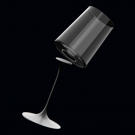 Столче с магнитно закрепване Trebonn SplitGlass 2025100, Ø7.5x12 см, Модулна система, Алуминий, Черен
