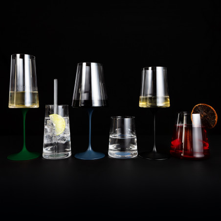 Столче с магнитно закрепване Trebonn SplitGlass 2025101, Ø7.5x12 см, Модулна система, Алуминий, Червен