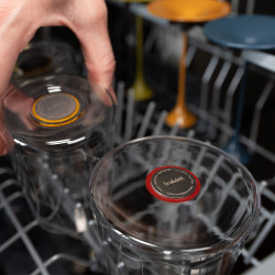 Столче с магнитно закрепване Trebonn SplitGlass 2025101, Ø7.5x12 см, Модулна система, Алуминий, Червен
