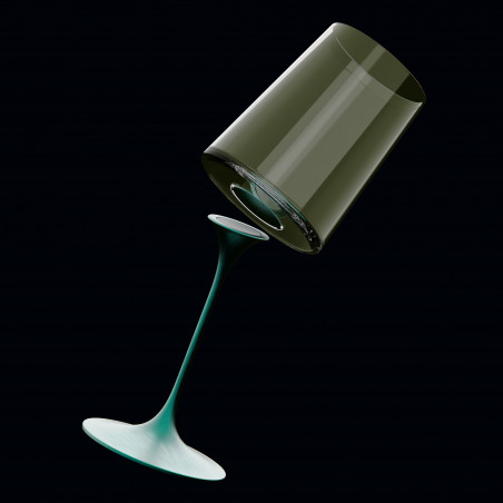 Столче с магнитно закрепване Trebonn SplitGlass 2025103, Ø7.5x12 см, Модулна система, Алуминий, Зелен