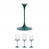 Столче с магнитно закрепване Trebonn SplitGlass 2025103, Ø7.5x12 см, Модулна система, Алуминий, Зелен