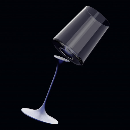 Комплект 2 бр кристални чаши за бяло вино Trebonn SplitGlass 2025122, 280 мл, Ø7.3x9 см, Модулна система, Син