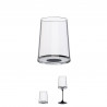 Комплект 2 бр кристални чаши за бяло вино Trebonn SplitGlass 2025120, 280 мл, Ø7.3x9 см, Модулна система, Черен