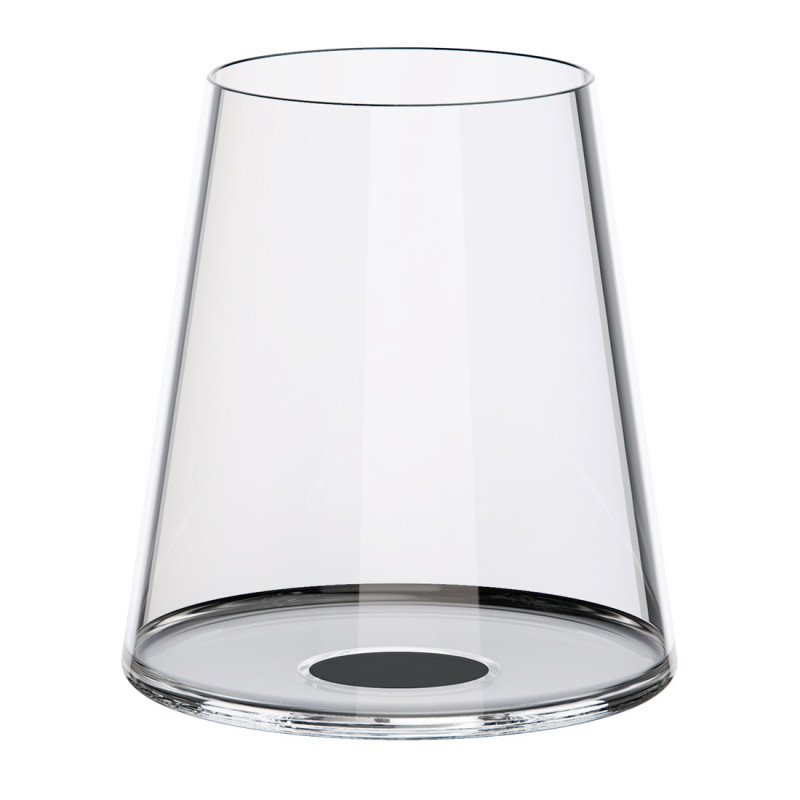 Комплект 2 бр кристални чаши за червено вино Trebonn SplitGlass 2025110, 450 мл, Ø9.2x10.5 см, Модулна система, Черен