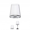 Комплект 2 бр кристални чаши за червено вино Trebonn SplitGlass 2025110, 450 мл, Ø9.2x10.5 см, Модулна система, Черен