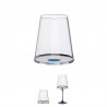 Комплект 2 бр кристални чаши за червено вино Trebonn SplitGlass 2025112, 450 мл, Ø9.2x10.5 см, Модулна система, Син