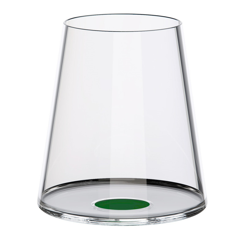Комплект 2 бр кристални чаши за червено вино Trebonn SplitGlass 2025113, 450 мл, Ø9.2x10.5 см, Модулна система, Зелен