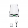 Комплект 2 бр кристални чаши за червено вино Trebonn SplitGlass 2025113, 450 мл, Ø9.2x10.5 см, Модулна система, Зелен