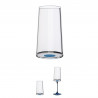 Комплект 2 бр кристални чаши за шампанско Trebonn SplitGlass 2025132, 320 мл, Ø7.8x12.5 см, Модулна система, Син