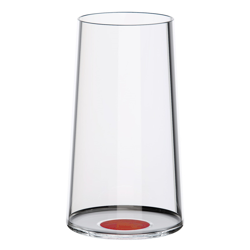 Комплект 2 бр кристални чаши за шампанско Trebonn SplitGlass 2025131, 320 мл, Ø7.8x12.5 см, Модулна система, Червен