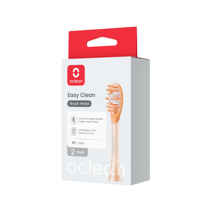 Електрическа четка за зъби Oclean Ease, 2.5W, 66000 об/мин, 2 режима, Таймер, Автономия 120 дена, 45 dB, Type-C, Оранжев