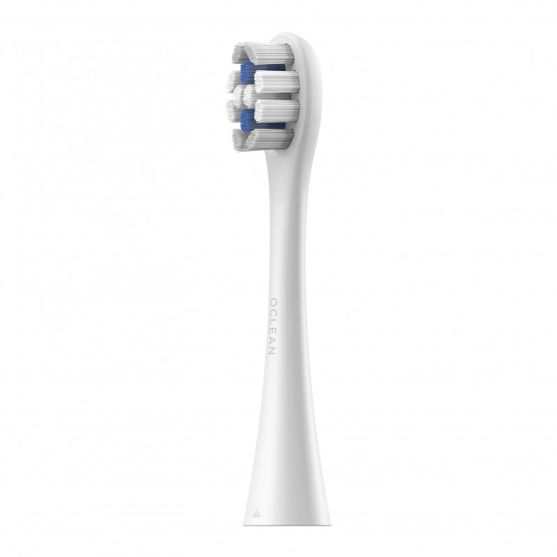 Комплект 2 бр резервни глави за електрическа четка за зъби Oclean Delicate Care-P3K4-XPD, Твърда, За възрастни, DuPont влакна с флуроид, Бял