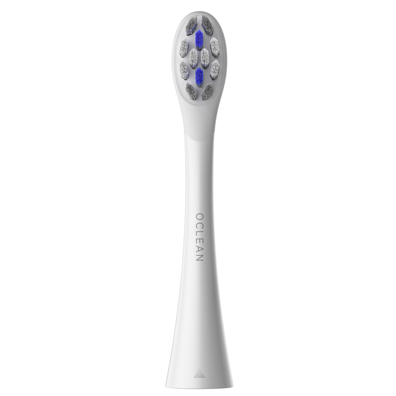 Комплект 2 бр резервни глави за електрическа четка за зъби Oclean Delicate Care-P3K4-XPD, Твърда, За възрастни, DuPont влакна с флуроид, Бял