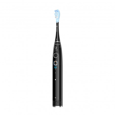 Електрическа четка за зъби Oclean X Pro 20 Set, AI, Maglev 4.0, 84000 об/мин, Wi-Fi, FlexFit, IPX7, Сигнал при пропусната зона, 40 дни автономност, Калъф, Черен