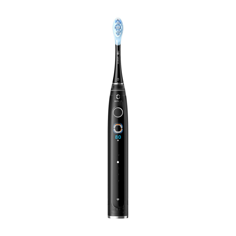 Електрическа четка за зъби Oclean X Pro 20 Set, AI, Maglev 4.0, 84000 об/мин, Wi-Fi, FlexFit, IPX7, Сигнал при пропусната зона, 40 дни автономност, Калъф, Черен