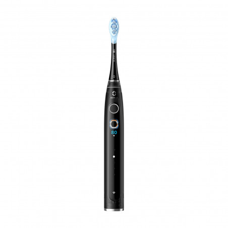 Електрическа четка за зъби Oclean X Pro 20 Set, AI, Maglev 4.0, 84000 об/мин, Wi-Fi, FlexFit, IPX7, Сигнал при пропусната зона, 40 дни автономност, Калъф, Черен