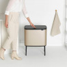 Кош за боклук Brabantia Bo Touch 1003214, 11+23 л, Плавно и безшумно отваряне, Голям отвор, Златен металик
