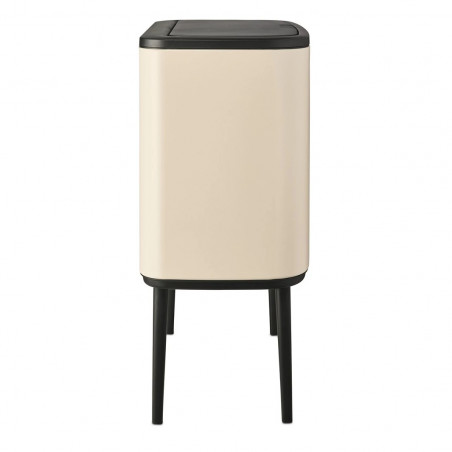 Кош за боклук Brabantia Bo Touch 1005547, 11+23 л, Плавно и безшумно отваряне, Голям отвор, Бежов