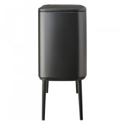 Кош за боклук Brabantia Bo Touch 1008857, 3x11 л, Плавно и безшумно отваряне, Голям отвор, Тъмносив