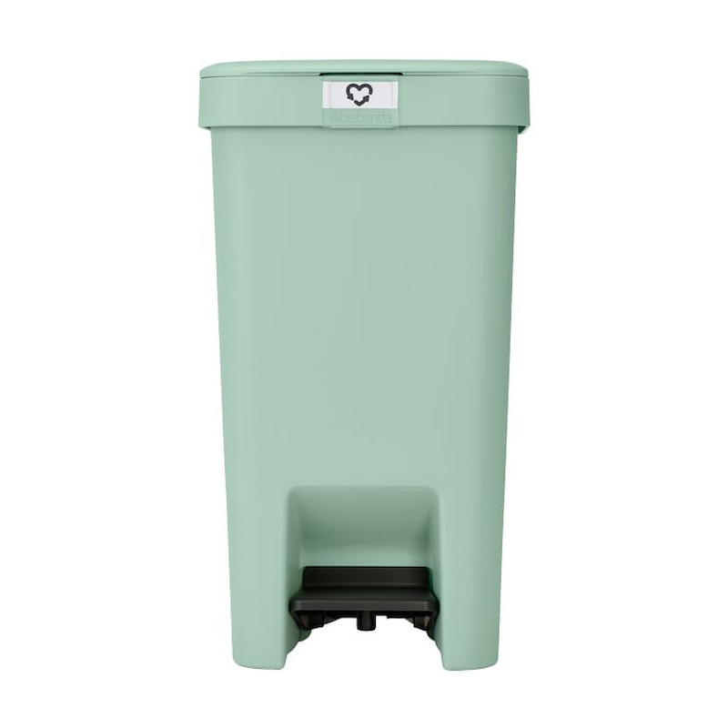 Кош за боклук с педал Brabantia StepUp 1008481, 16 л, Екологични материали, Голям отвор, Светлозелен