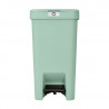 Кош за боклук с педал Brabantia StepUp 1008481, 16 л, Екологични материали, Голям отвор, Светлозелен
