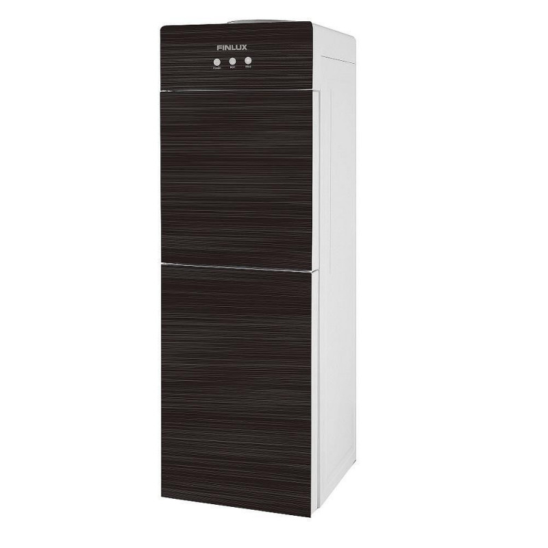 Диспенсър за вода Finlux FWD-2044DG, 655W, 10-95C, Охлаждане 0.7 л/час, Затопляне 5 л/час, 3 температурни режима, Черен/Инокс