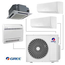 Външно тяло на мултисплит система Gree GWHD(36)NK6OO, 36000 BTU, 74 м2, A+/A, R-32, Бял