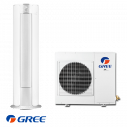 Колонен климатик Gree GVH24AK-K3DNC8A, 24000 BTU, 54 м2, A++/A+, WI-Fi, R-410A, Бял
