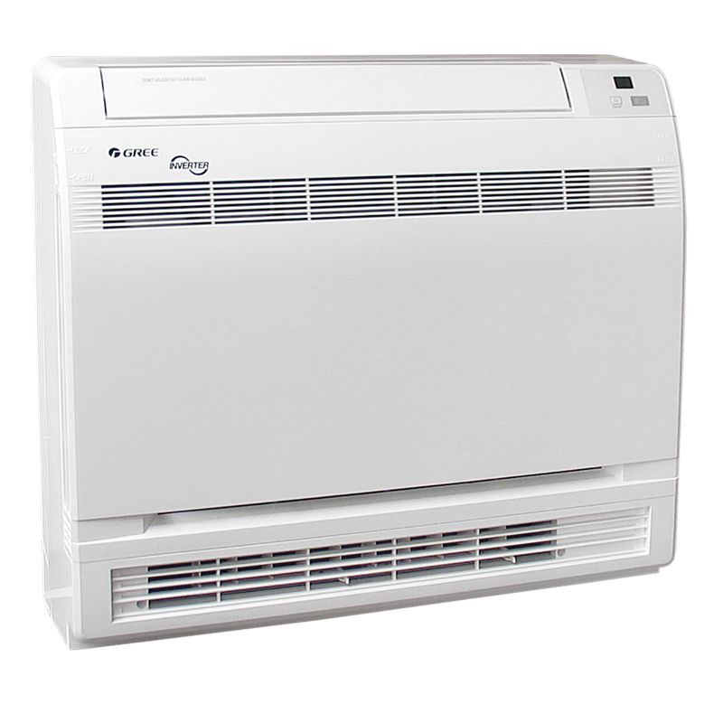 Вътрешно тяло за мултисплит система Gree GEH12AA, 12000 BTU, 23 м2, A++/A+, Подово, Wi-Fi, Бял