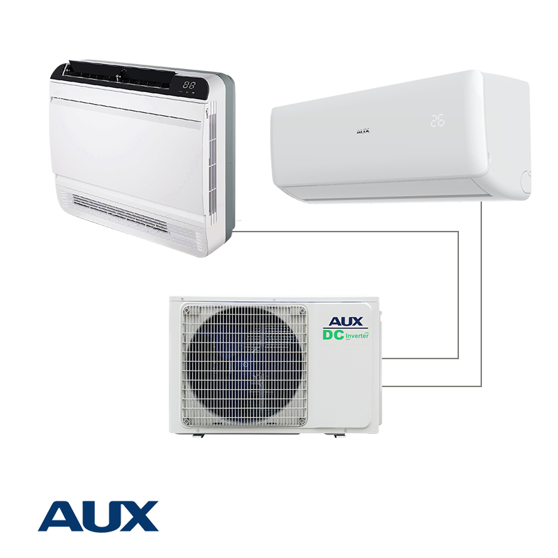 Външно тяло на мултисплит система AUX AM2-H18/4DR3S, 18000 BTU, 40 м2, A++ / A+, R-32, Бял