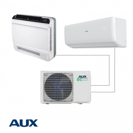 Външно тяло на мултисплит система AUX AM2-H18/4DR3S, 18000 BTU, 40 м2, A++ / A+, R-32, Бял