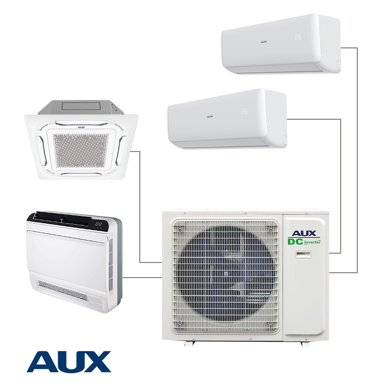 Външно тяло на мултисплит система AUX AM4-H36/4DR3, 36000 BTU, 60 м2, A++/A+, R-32, Бял