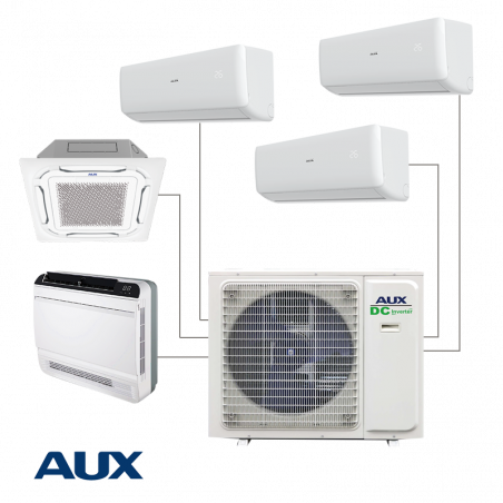 Външно тяло на мултисплит система AUX AM5-H42/4DR3, 42000 BTU, 80 м2, A++/A+, R-32, Бял