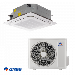 Касетъчен климатик Gree GUD71T1 + GUD71W1/NhA-S, 24000 BTU, 49 м2, A++, R-32, Бял
