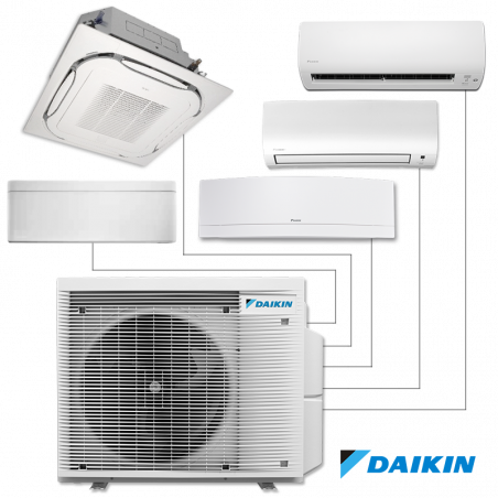 Външно тяло на мултисплит система Daikin 5MXM90A9, 30000 BTU, 64 м2, А+++, R-32, До 5 вътрешни тела, Бял