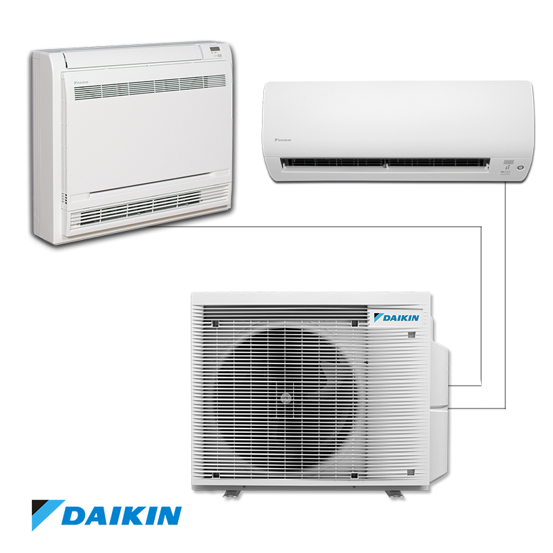 Външно тяло на мултисплит система Daikin 2MXM68A9, 23000 BTU, 53 м2, А+++, R-32, До 2 вътрешни тела, Бял