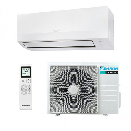 Инверторен климатик Daikin Sensira FTXC71E + RXC71E, 24000 BTU, 50 м2, A, Wi-Fi, R-32, Бял