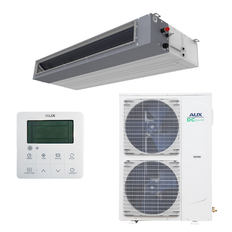 Канален климатик AUX AUMD-H60/SDR3HC + AL-H60/SDR3C2(U), 60000 BTU, 100 м2, R-32, Бял