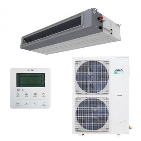 Канален климатик AUX AUMD-H60/SDR3HC + AL-H60/SDR3C2(U), 60000 BTU, 100 м2, R-32, Бял