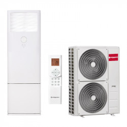 Колонен климатик Nippon NFGD-48HRFN8-Q/NOE30U-48HFN8-R, 48000 BTU, 100 м2, А++/А+, R-32, Бял
