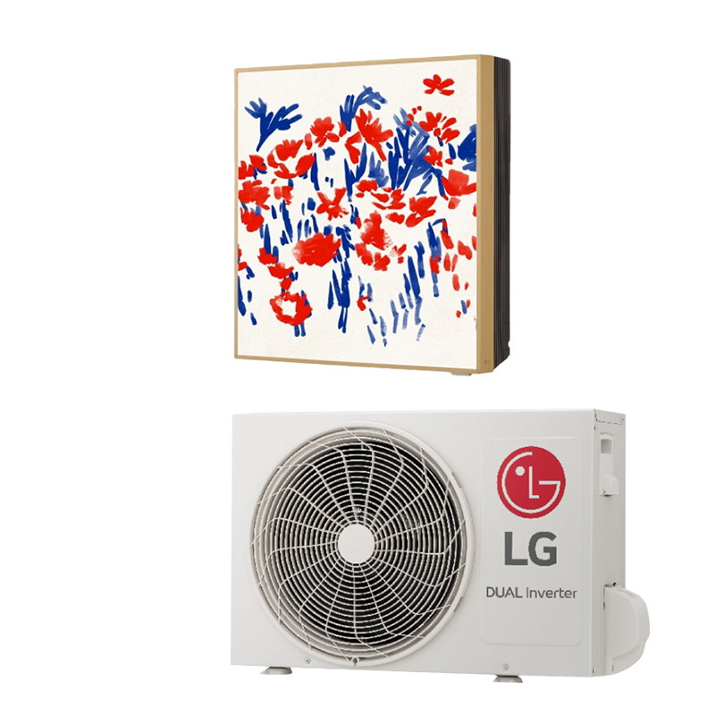 Инверторен климатик LG Gallery Special A12GA1.NSE + A12GA1.U18, 12000 BTU, 26 м2, А++, R-32, Бял/многоцветен