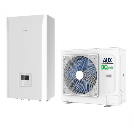 Термопомпа AUX ACHP-H10/5R3HA, 10 kW, 65C, A+++, Wi-Fi, R-32, Монофазен, Бял
